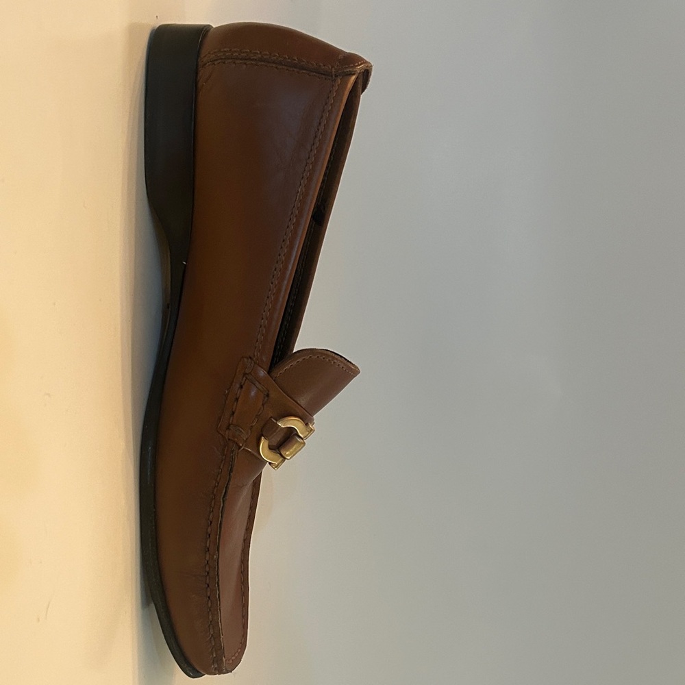 Salvatore Ferragamo Tan Leather Loafers